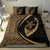 Hawaiian Turtle Fish Hook Hibiscus Polynesian Bedding Set - Circle Style Gold - Polynesian Pride