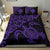 Hawaiian Map Turtle Hibiscus Kanaka Polynesian Bedding Set - Purple - Polynesian Pride