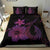 Hawaiian Fish Hook Hibiscus Plumeria Polynesian Bedding Set - Pink - Polynesian Pride