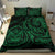 Polynesian Bedding Set - Hawaii Duvet Cover Set Green Turtle Tribal - Polynesian Pride