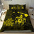 Hawaiian Map Turtle Plumeria Hibiscus Fish Hook Polynesian Bedding Set Yellow - Polynesian Pride