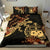 Polynesian Duvet Cover Set - Samoa Duvet Cover Set Lizrad Lucky Black - Polynesian Pride