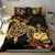 Polynesian Duvet Cover Set - Samoa Duvet Cover Set Turtle Lucky Black - Polynesian Pride