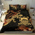 Polynesian Duvet Cover Set - Tuvalu Duvet Cover Set Lizrad Lucky Black - Polynesian Pride