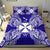 Polynesian Bedding Set - Wallis And Futuna Duvet Cover Set Map Blue - Polynesian Pride