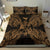 Polynesian Bedding Set - Tonga Duvet Cover Set Map Gold - Polynesian Pride