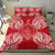 Polynesian Bedding Set - Palau Duvet Cover Set Map Red White - Polynesian Pride