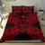 Polynesian Bedding Set - French Polynesia Duvet Cover Set Map Red - Polynesian Pride