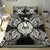 Polynesian Bedding Set - French Polynesia Duvet Cover Set Map Black - Polynesian Pride