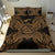 Polynesian Bedding Set - American Samoa Duvet Cover Set Map Gold - Polynesian Pride