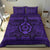 Hawaiian Turtle Polyensian Tribal Bedding Set Purple - Polynesian Pride