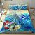 Polynesian Bedding Set - Hawaii Kanaka Maoli Duvet Cover Set - Turtle Surfing - Polynesian Pride