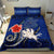 Polynesian Duvet Cover Set - Samoa Bedding Set Polynesian Turtle Hibiscus Blue - Polynesian Pride