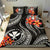 Polynesian Hawaii Bedding Set - Kanaka Maoli Duvet Cover Set - Black Plumeria - Polynesian Pride