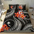 Micronesian Bedding Set - Chuuk Duvet Cover Set - Black Plumeria BLACK - Polynesian Pride