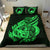 Polynesian Bedding Set - Tokelau Duvet Cover Set Father And Son Green - Polynesian Pride