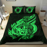 Polynesian Bedding Set - Cook islands Duvet Cover Set Father And Son Green - Polynesian Pride