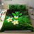 Kanaka Maoli (Hawaiian) Bedding Set, Polynesian Plumeria Banana Leaves Green - Polynesian Pride