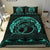 Hawaiian Polynesian Whale Bedding Set Turquoise - Polynesian Pride