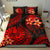 Polynesian Bedding Set - Tahiti Duvet Cover Set - Red Plumeria RED - Polynesian Pride