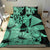 Hawaii Turtle Bedding Set Polynesian Hibiscus Art Ver 2.0 Turquoise AH - Polynesian Pride