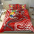 Tonga Bedding Set - Red Shark Polynesian Tattoo Red - Polynesian Pride