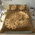 Hawaii Yin Yang Turtle Shark Hibiscus Plumeria Bedding Set - Gold - Polynesian Pride