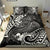 Tahiti Bedding Set - White Shark Polynesian Tattoo White - Polynesian Pride