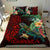 Tiki Polynesian Bedding Set Turtle Hibiscus - Red - Polynesian Pride