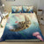 Hawaii Turtle And Jellyfish In Deep Sea Moana Bedding Set - Polynesian Pride