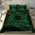 New Zealand Bedding Set Green Manaia Maori - Silver Fern Duvet Cover - Polynesian Pride