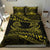 New Zealand Bedding Set Yellow Manaia Maori - Silver Fern Duvet Cover - Polynesian Pride