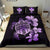 Hawaiian Kanaka Hibiscus Plumeria Mix Polynesian Turtle Bedding Set Violet AH - Polynesian Pride