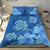 Hawaii Bedding Set - Hawaii Blue Hibiscus Turtle Polynesian Bedding Set - Polynesian Pride