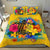 Fiji Polynesian Bedding Set - Turtle with Plumeria and Hibiscus Yellow - Polynesian Pride