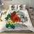 Tonga Bedding Set - Tropical Flowers White Patterns Style White - Polynesian Pride