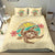 Kanaka Maoli (Hawaii) Bedding Set - Turtle Polynesian Flower Tattoo Beige - Polynesian Pride