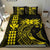 Hawaii Map Kanaka Polynesian Hula Girl Bedding Set - Yellow - Polynesian Pride