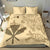 Hawaii Turtle Kanaka Map Beige - Bedding Set AH - Polynesian Pride