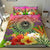 Tahiti Polynesian Bedding Set - Manta Ray Tropical Flowers - Polynesian Pride