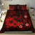 Polynesian Hawaii Bedding Set - Humpback Whale with Hibiscus (Red) - Polynesian Pride