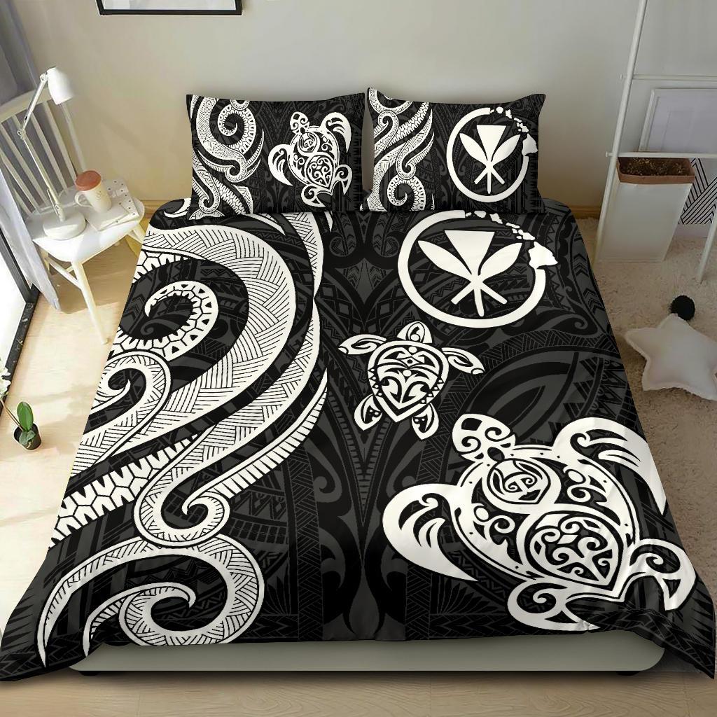 Polynesian Hawaii Bedding Set - White Tentacle Turtle White - Polynesian Pride