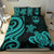 Guam Polynesian Bedding Set - Turquoise Tentacle Turtle Turquoise - Polynesian Pride