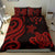 Kosrae Micronesian Bedding Set - Red Tentacle Turtle Red - Polynesian Pride