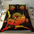 American Samoa Polynesian Bedding Set - Swordfish With Hibiscus - Polynesian Pride