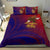 American Samoa Polynesian Bedding Set - Bald Eagle (Blue - Red) - Polynesian Pride