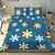 Hawaii Bedding Set - Hawaii Plumeria Blue Bedding Set - Jog Style - Polynesian Pride