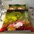 Chuuk Bedding Set - Humpback Whale with Tropical Flowers (Yellow) - Polynesian Pride