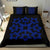 Hawaiian Bedding Set Royal Pattern - Black And Blue - A1 Style - Polynesian Pride