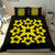 Hawaiian Bedding Set Royal Pattern - Black And Yellow - A1 Style - Polynesian Pride